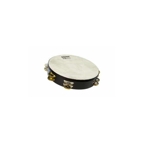 GROVER SX 10IN TAMBOURINE DBL ROW SILVER/BRASS