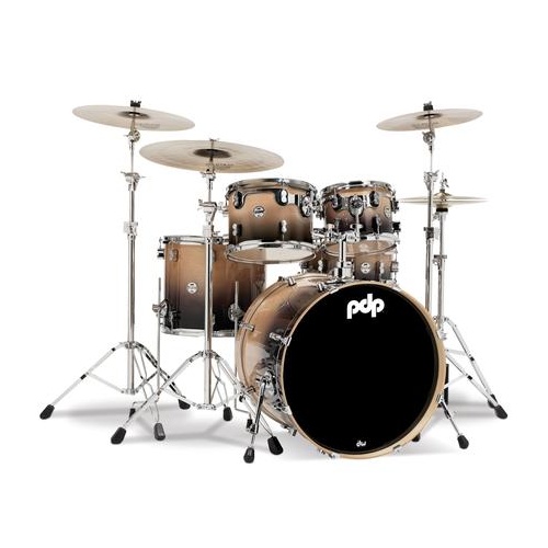 PDP Concept Birch Series 22" 5pc W/ Hardware - Natural To Charcoal Fade