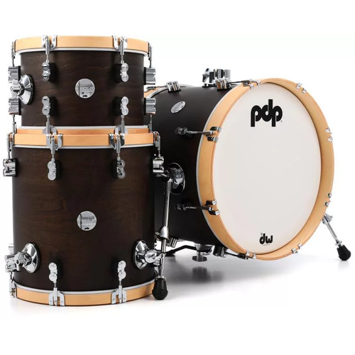 PDP Concept Maple Classic Bop 3-piece Shell Pack - Walnut with Natural Hoops