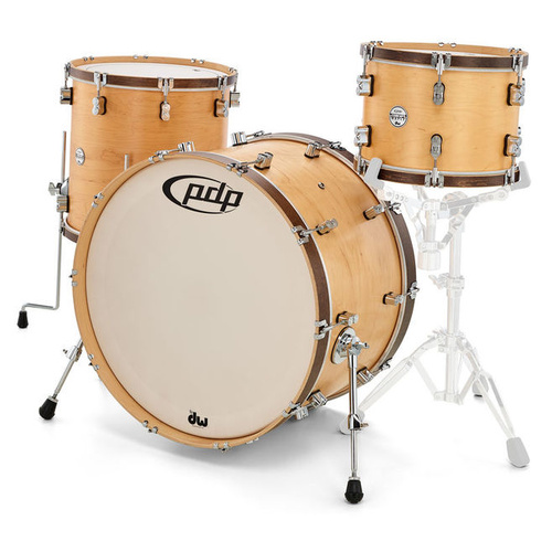 PDP Concept Maple 'Classic' 3pc Shell Pack - Natural Stain/Walnut Hoops