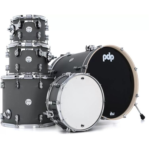 PDP Concept Maple 5pc Shell Pack - Satin Pewter
