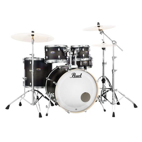 Pearl Decade Maple 20" Fusion  Drum Set With Hardware - Satin Black Burst