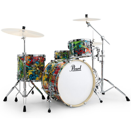 Pearl EXX Artisan 22" 4pc Fusion Kit w/Hardware - New York Splatter Limited Edition Finish
