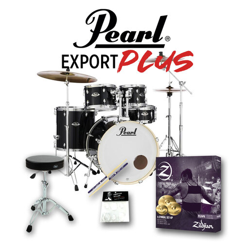 Pearl Export Plus EXX 22" Fusion Package - Jet Black