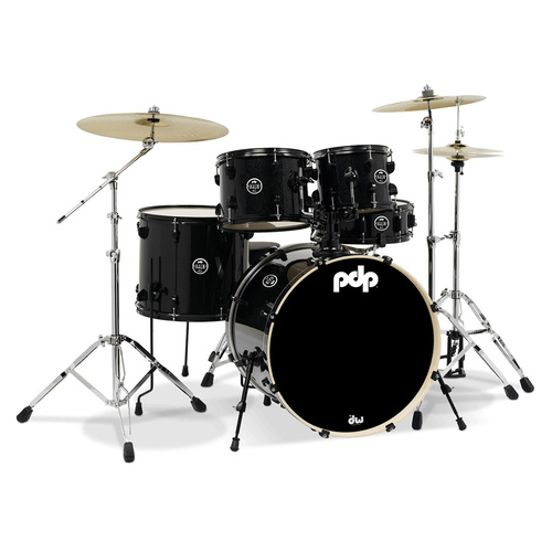 PDP Mainstage 22" 5pc Drum Kit With Hardware - Black Metallic