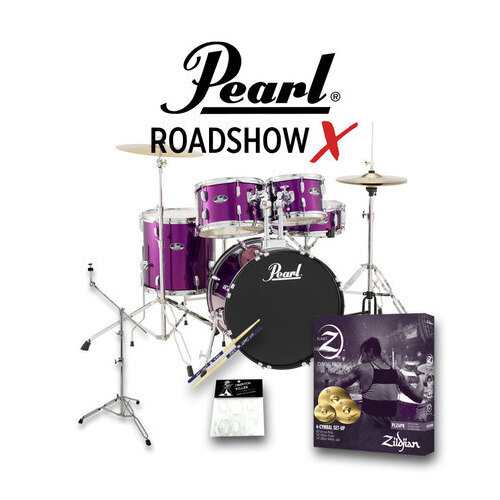 Pearl Roadshow 22" Drum Kit Package -  Pink Metalic