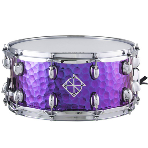 Dixon 14 x 6.5 Titanium Plated Hand Hammered Steel Shell Snare Drum
