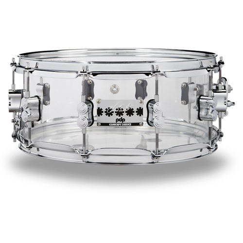 PDP by DW Chad Smith Signature Acrylic Snare Drum 14" x 6" Clear