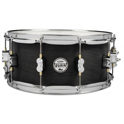 PDP Pacific Drums 6.5" X 14" Maple Snare Drum - Black Wax