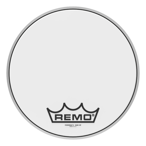 Remo 14" Powermax  2 Ultra White Crimplock Bass Drum Head