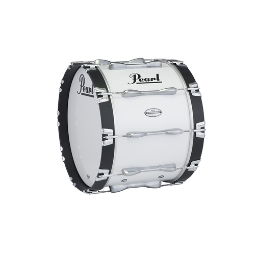 Pearl Championship Marching Bass Drum 16" X 14" -  Pure White