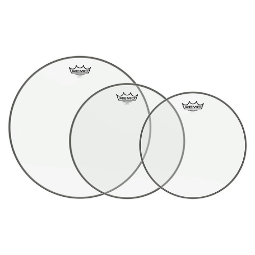 Remo Amassador - Clear Fusion ProPack with Free 14″ Hazy Snare Side Head (10/12/16)