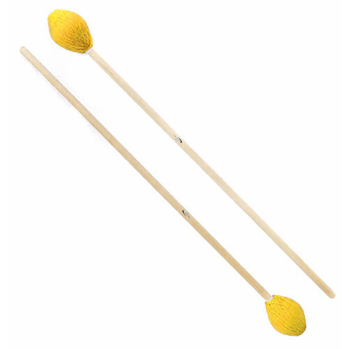 Percussion Plus Marimba Mallets (33mm Head/400mm Length) - Yellow