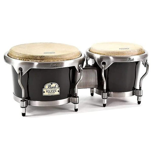 Pearl Elite Series Fibreglass Bongos 7" & 9", Blister Black