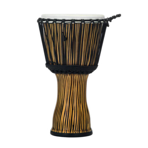 Pearl 10" Synthetic Shell Djembe, Rope Tuned  - Zebra Grass