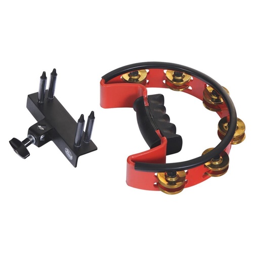 Pearl Ultra Grip Adjustable Volume Tambourine Brass Jingles