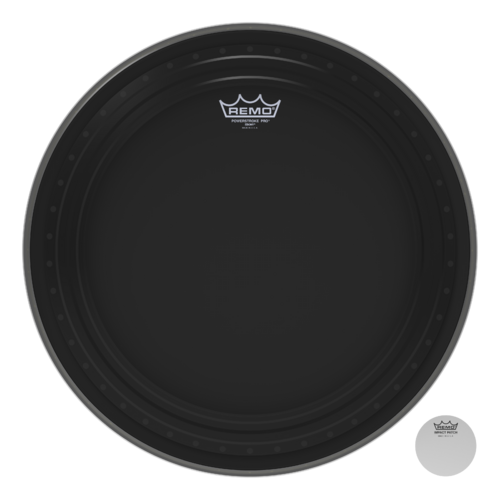 Remo 18" Powerstroke Pro Ebony Bass Drum Head