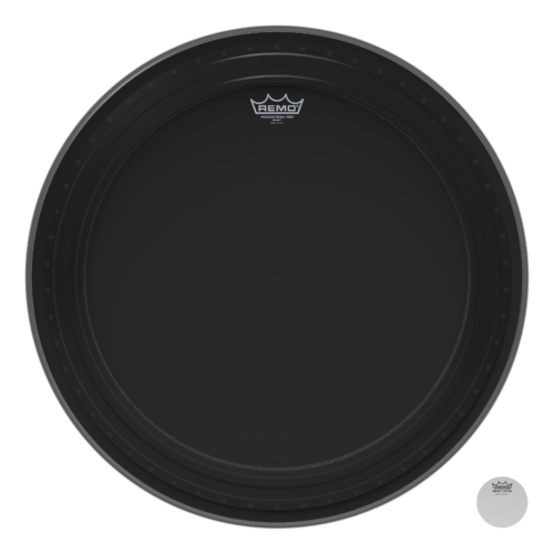 Remo 24" Powerstroke Pro Ebony Bass Drum Head