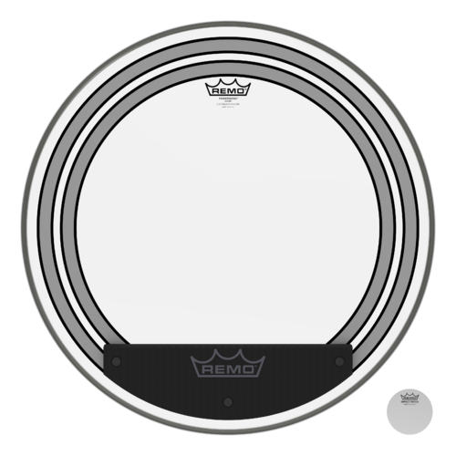 Powersonic® Clear Bass Drumhead, 22"