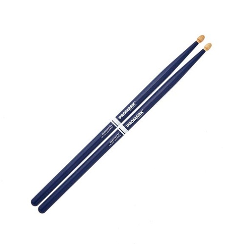 Promark Rebound 565 Painted Hickory 5A Drumsticks - Blue