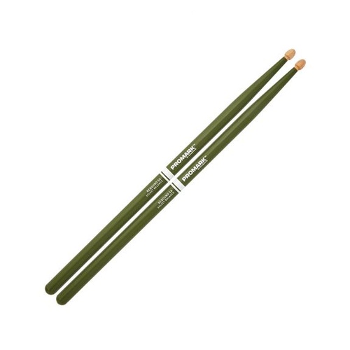 Promark Rebound 565 Painted Hickory 5A Drumsticks - Green