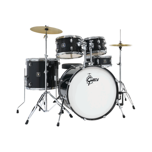 Gretsch Renegade 5-Piece Drum Kit w/Hardware+Cymbals - Black Mist