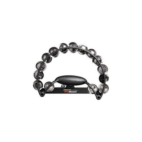 Rhythm Tech Pro Tambourine - Black with Nickel Steel Jingles