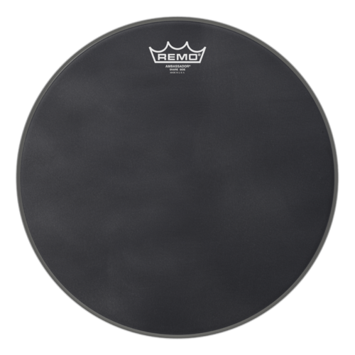 Remo 14" Ambassador Black Suede Snare Side Drum Head