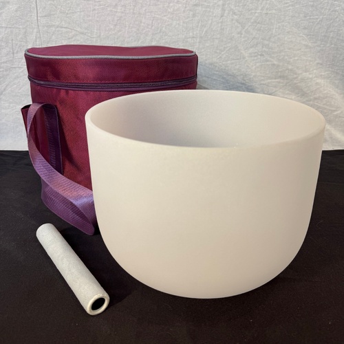 11" Crystal Singing Bowl D 432 Hz