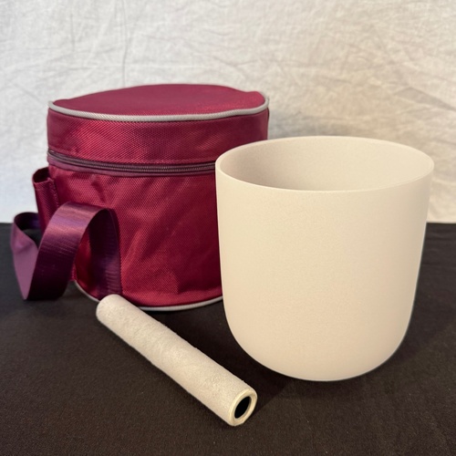 6" Crystal Singing Bowl B 432 Hz