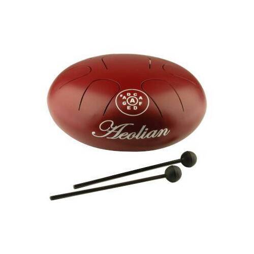 Happy Steel Tongue Drum 9 Note Aeolian Red