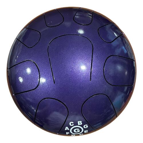 Happy Steel Tongue Drum 9 Note C Major Purple