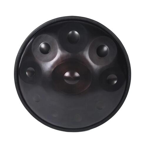 10 Note Handpan D-Minor - Black W/ Case Evatek Included