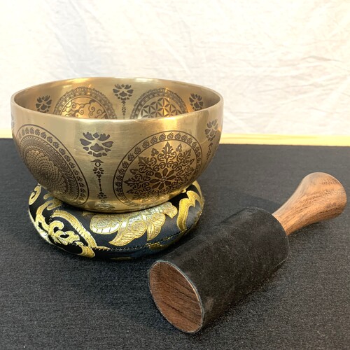 Brass Singing Bowl 6.5" - Tree Of Life