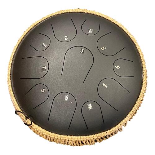 Hluru 11 Note Black Twine Tongue Drum - C Diatonic