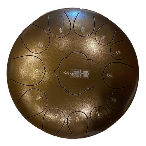 Brown 13 Note 12" Tongue Drum - C Diatonic