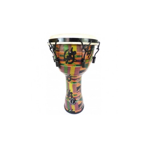 SWP Djembe 12" x 24" PVC Fiber Head Lug Tuned (Kente Finish)