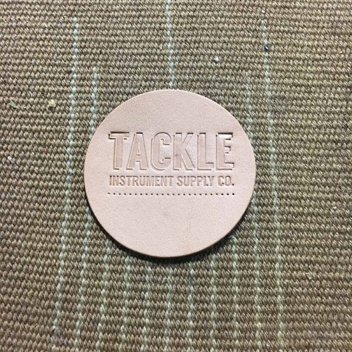 Small Leather Bass Drum Beater Patch - Natural