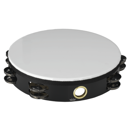 Remo Economy Tambourine - Quadura® Black, 10"