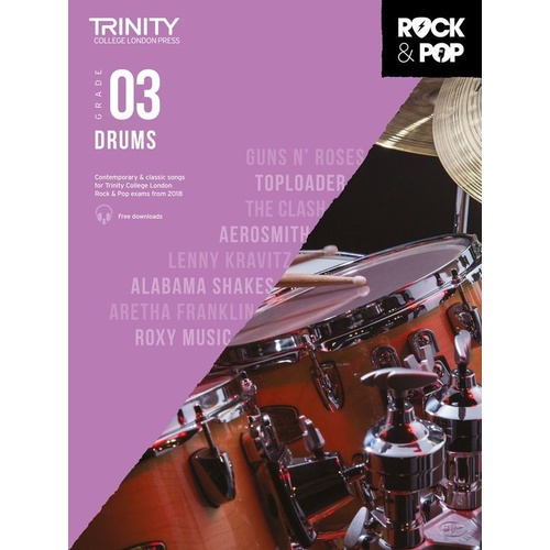 Trinity Rock & Pop Drums Grade 3 2018