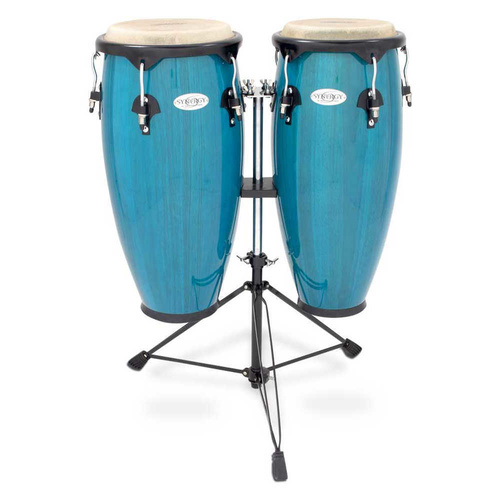 Toca Synergy 10/11" Congas with Stand Blue
