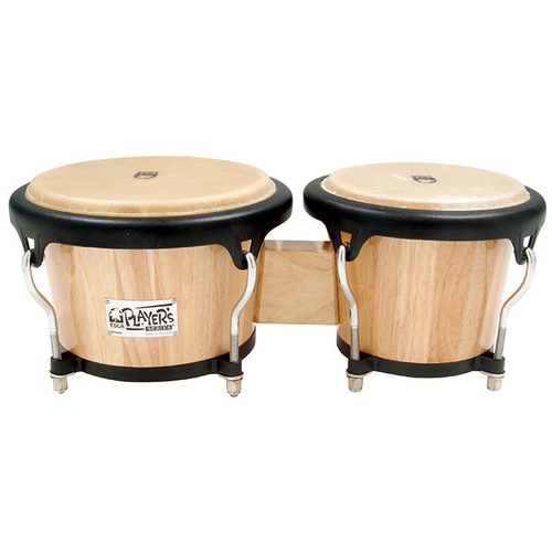 Toca 7" & 8-1/2" Players Series Wooden Bongos in Natural