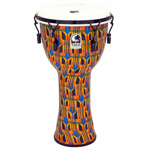 Toca Freestyle 2 Series Mech Tuned Djembe 12" in Kente Cloth