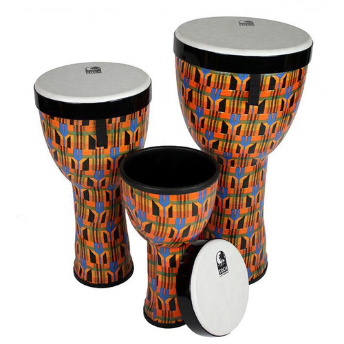 Toca Freestyle 2 Series Nesting Djembes in Kente Cloth - Pack of 3