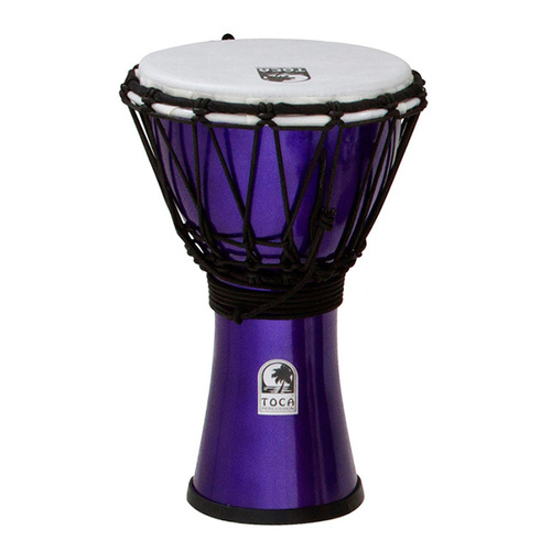   Toca Freestyle Colorsound Series Djembe 7" in Metallic Indigo