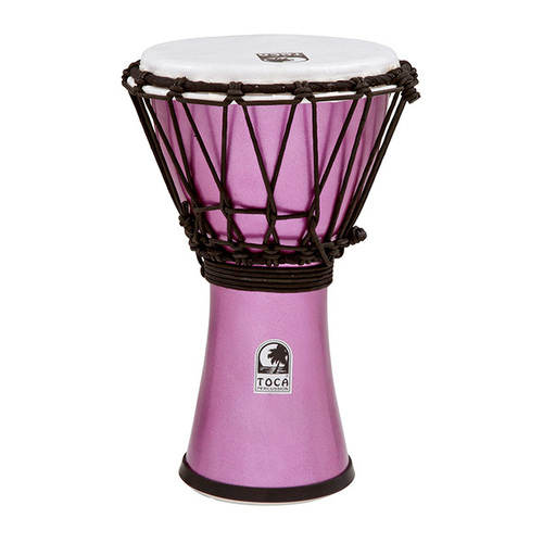  Toca Freestyle Colorsound Series Djembe 7" in Metallic Violet