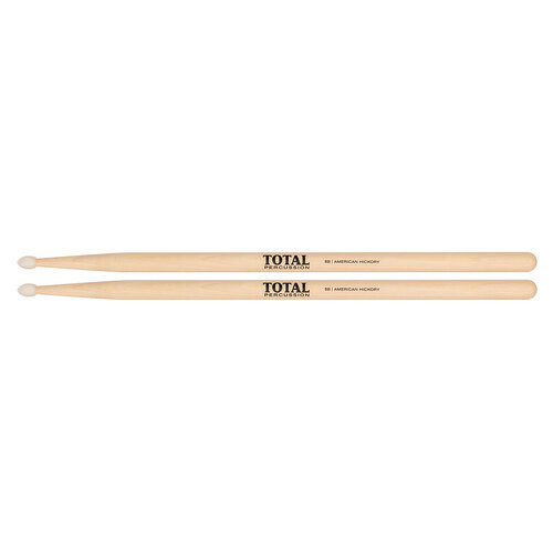 Total Percussion 5B Hickory Drumsticks - Nylon Tip