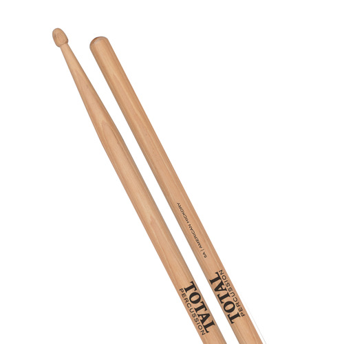 Total Percussion 7A Hickory Drumsticks - Wood Tip