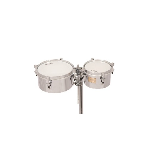 TYCOON TP3005 6" & 8" Mini Steel Timbales & Chrome Bracket