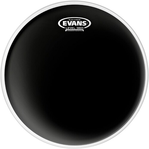 Evans Black Chrome Drum Head, 16"